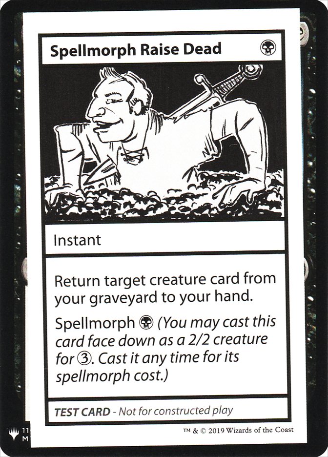 Spellmorph Raise Dead [Mystery Booster Playtest Cards] | Play N Trade Winnipeg