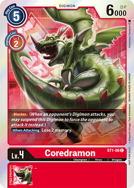 Coredramon [ST1-06] (Event Pack) [Starter Deck: Gaia Red Promos] | Play N Trade Winnipeg