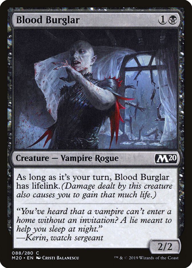 Blood Burglar [Core Set 2020] | Play N Trade Winnipeg