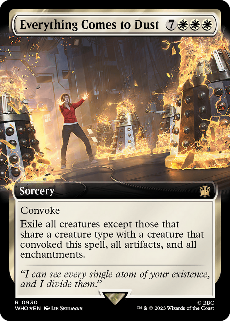 Everything Comes to Dust (Extended Art) (Surge Foil) [Doctor Who] | Play N Trade Winnipeg