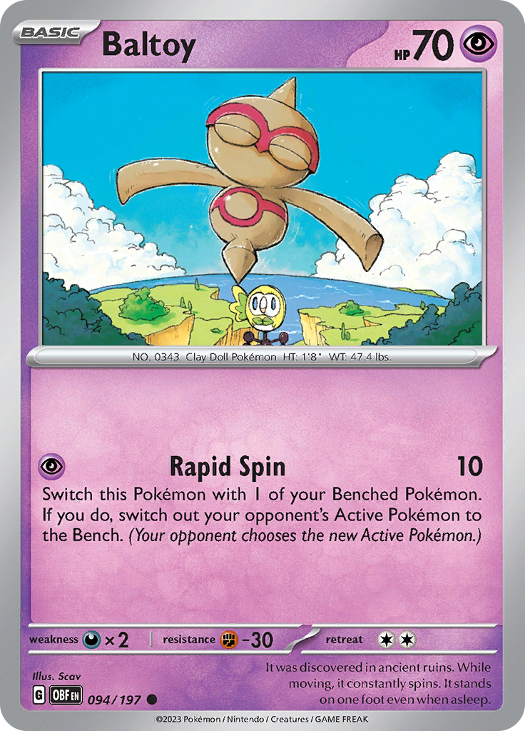 Baltoy (094/197) [Scarlet & Violet: Obsidian Flames] | Play N Trade Winnipeg