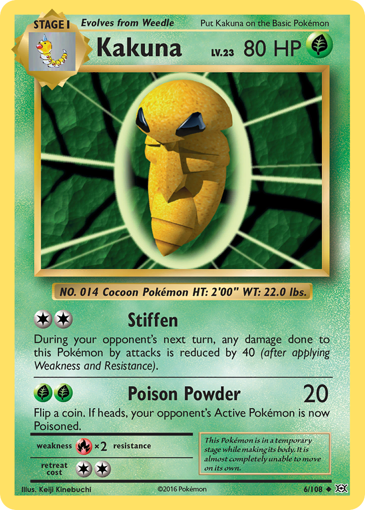 Kakuna (6/108) [XY: Evolutions] | Play N Trade Winnipeg