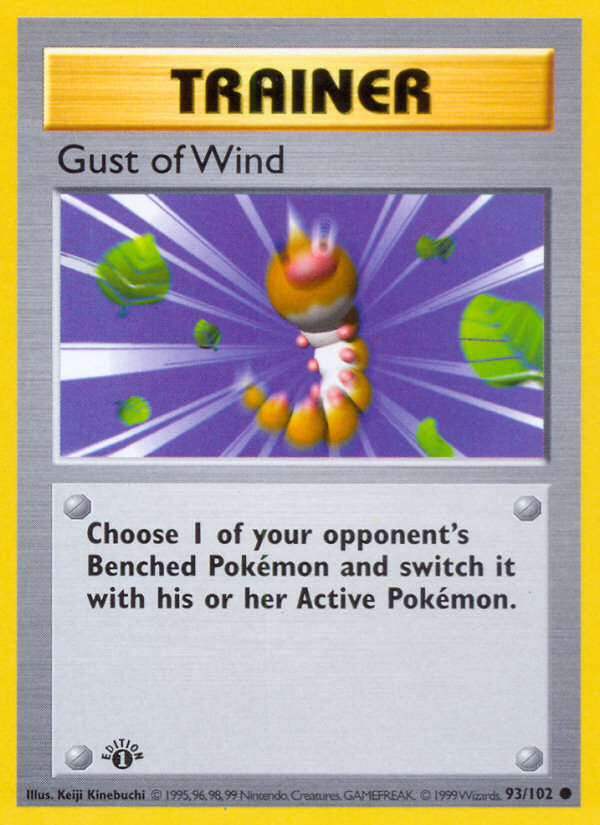 Gust of Wind (93/102) (Shadowless) [Base Set 1st Edition] | Play N Trade Winnipeg