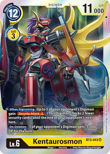 Kentaurosmon [BT3-043] [Release Special Booster Ver.1.0] | Play N Trade Winnipeg