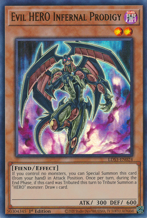 Evil HERO Infernal Prodigy [LDS3-EN024] Ultra Rare | Play N Trade Winnipeg