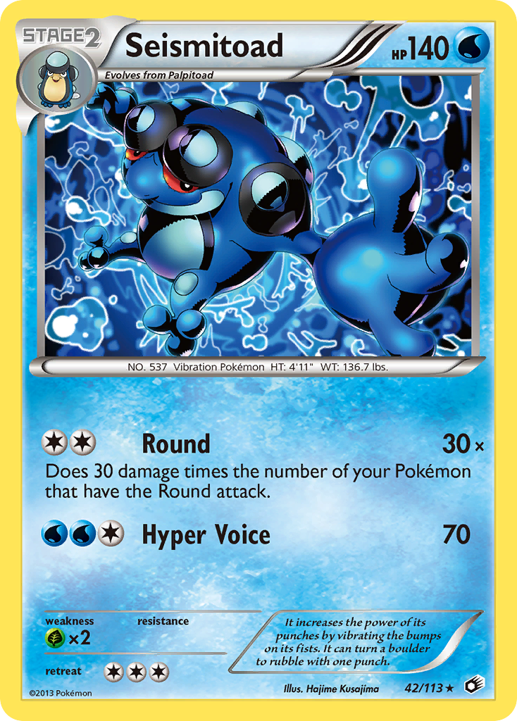 Seismitoad (42/113) [Black & White: Legendary Treasures] | Play N Trade Winnipeg