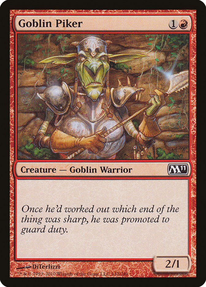 Goblin Piker [Magic 2011] | Play N Trade Winnipeg