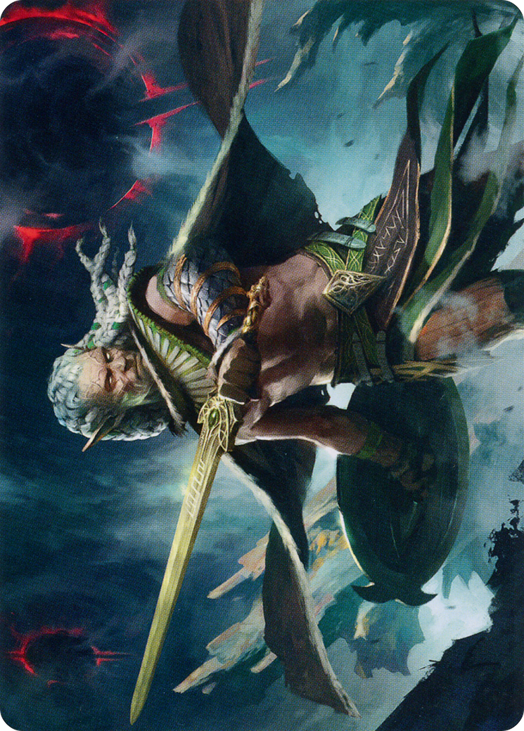Serpent-Blade Assailant Art Card (40) [March of the Machine Art Series] | Play N Trade Winnipeg