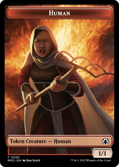 Tentacle // Human (26) Double-Sided Token [March of the Machine Commander Tokens] | Play N Trade Winnipeg