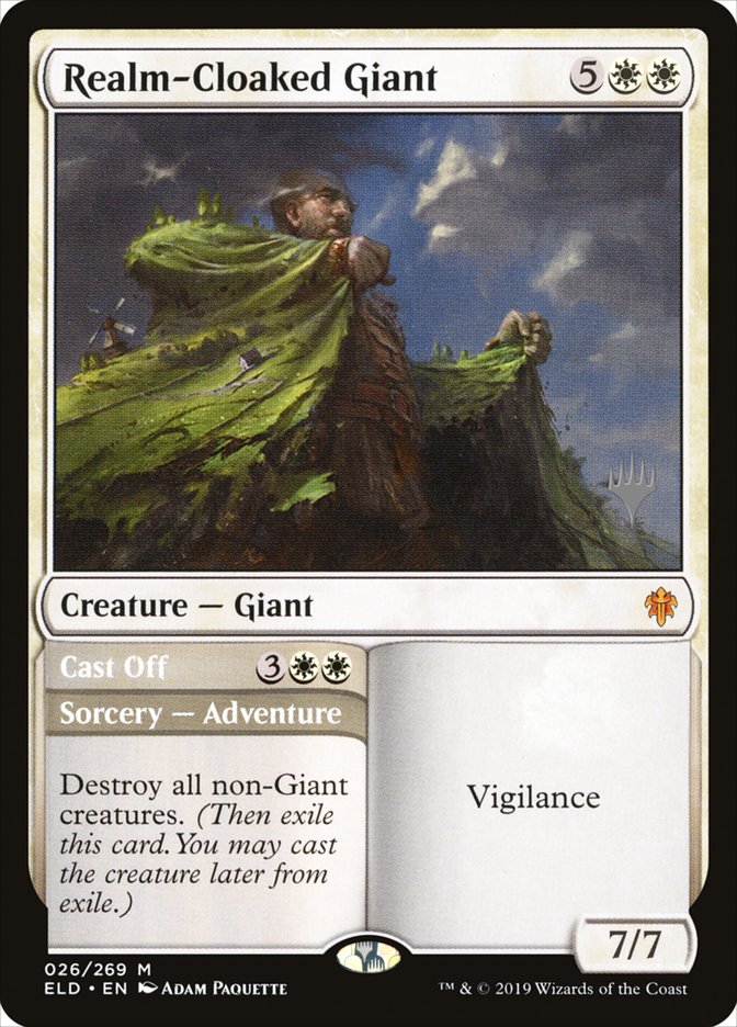 Realm-Cloaked Giant // Cast Off (Promo Pack) [Throne of Eldraine Promos] | Play N Trade Winnipeg