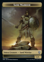 Soldier // Sand Warrior Double-sided Token [Dominaria United Tokens] | Play N Trade Winnipeg