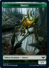 Insect // Human (010) Double-sided Token [Innistrad: Crimson Vow Tokens] | Play N Trade Winnipeg