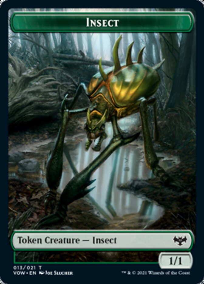 Insect // Treasure Double-sided Token [Innistrad: Crimson Vow Tokens] | Play N Trade Winnipeg