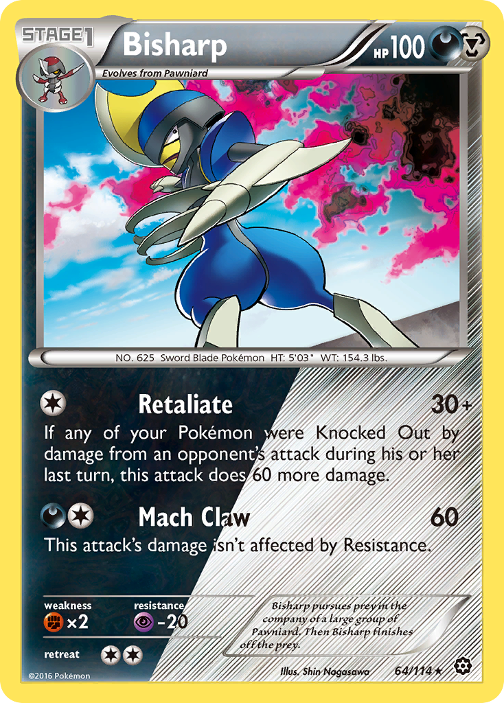 Bisharp (64/114) [XY: Steam Siege] | Play N Trade Winnipeg