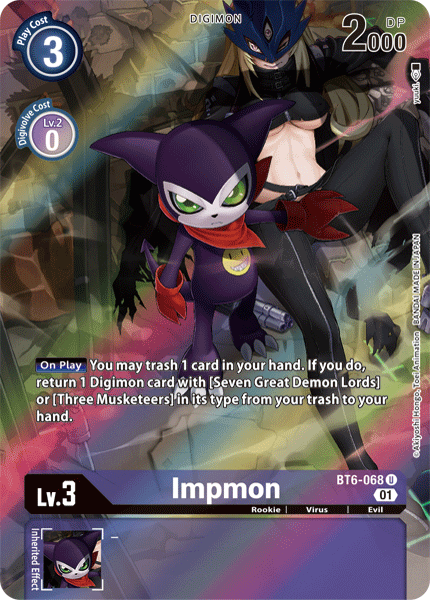 Impmon [BT6-068] (Alternate Art) [Double Diamond] | Play N Trade Winnipeg