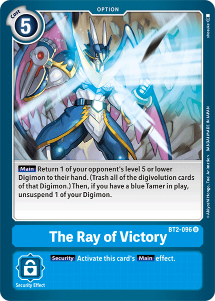 The Ray of Victory [BT2-096] [Release Special Booster Ver.1.5] | Play N Trade Winnipeg