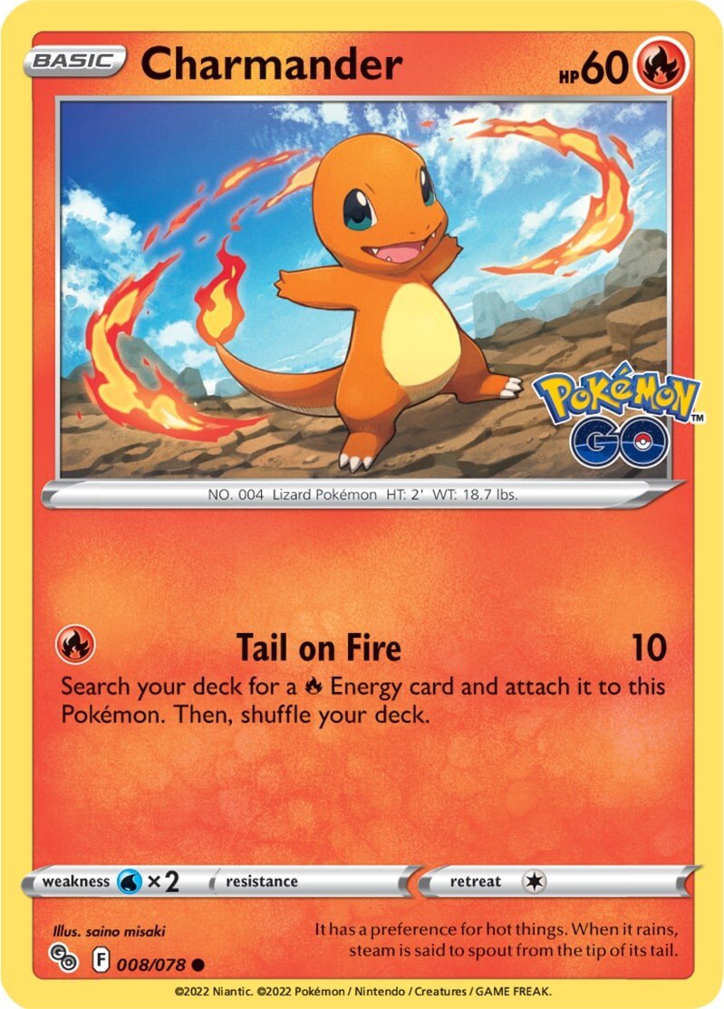 Charmander (008/078) [Pokémon GO] | Play N Trade Winnipeg