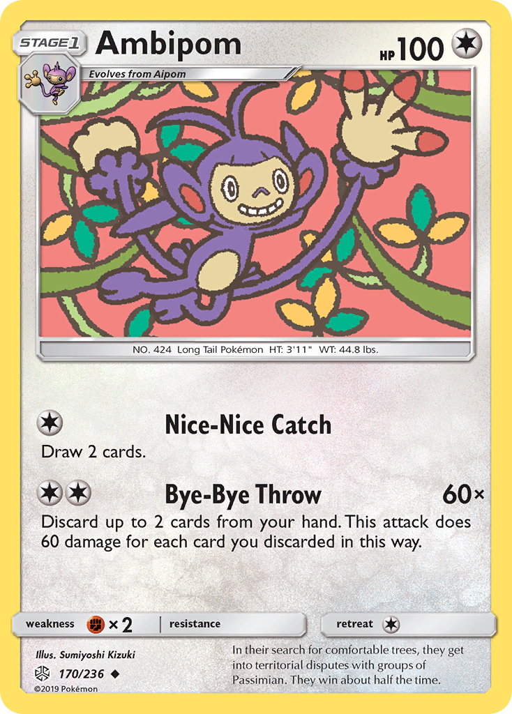 Ambipom (170/236) [Sun & Moon: Cosmic Eclipse] | Play N Trade Winnipeg