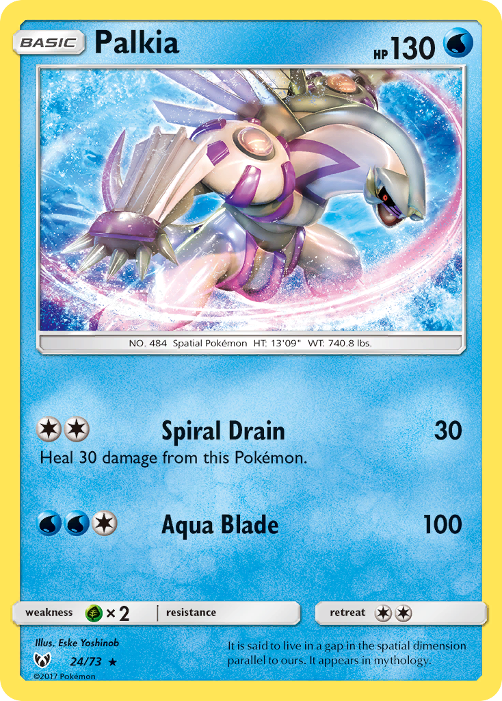 Palkia (24/73) [Sun & Moon: Shining Legends] | Play N Trade Winnipeg