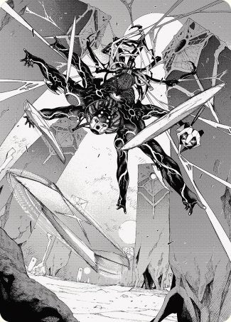 Kaito, Dancing Shadow 2 Art Card [Phyrexia: All Will Be One Art Series] | Play N Trade Winnipeg