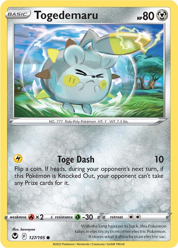 Togedemaru (127/195) [Sword & Shield: Silver Tempest] | Play N Trade Winnipeg