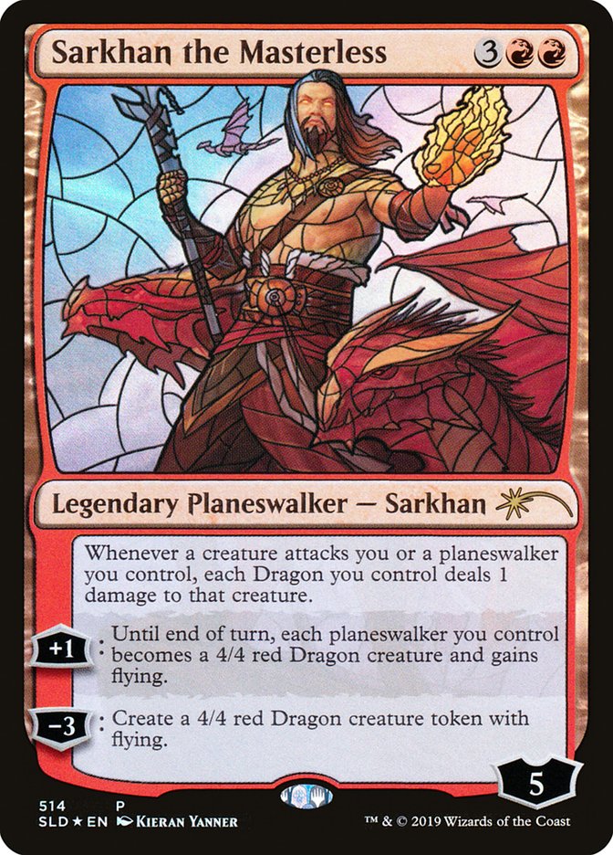 Sarkhan the Masterless (Stained Glass) [Secret Lair Drop Promos] | Play N Trade Winnipeg