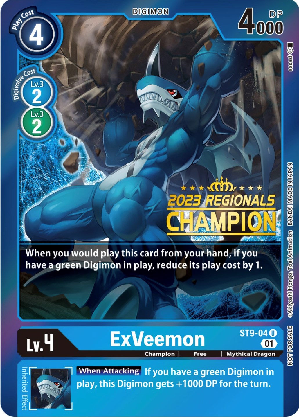 ExVeemon [ST9-04] (2023 Regionals Champion) [Starter Deck: Ultimate Ancient Dragon Promos] | Play N Trade Winnipeg