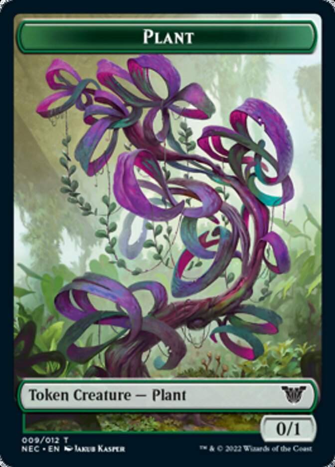 Plant // Treasure Double-sided Token [Kamigawa: Neon Dynasty Commander Tokens] | Play N Trade Winnipeg