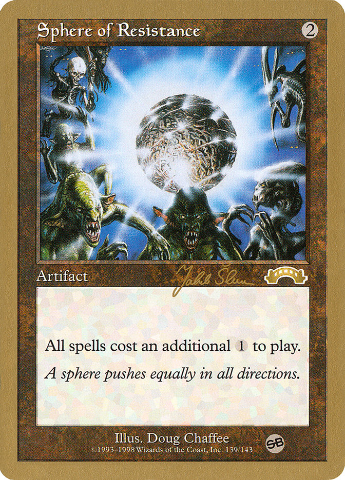 Sphere of Resistance (Jakub Slemr) (SB) [World Championship Decks 1999] | Play N Trade Winnipeg