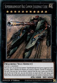 Superdreadnought Rail Cannon Juggernaut Liebe [LDS2-EN124] Secret Rare | Play N Trade Winnipeg