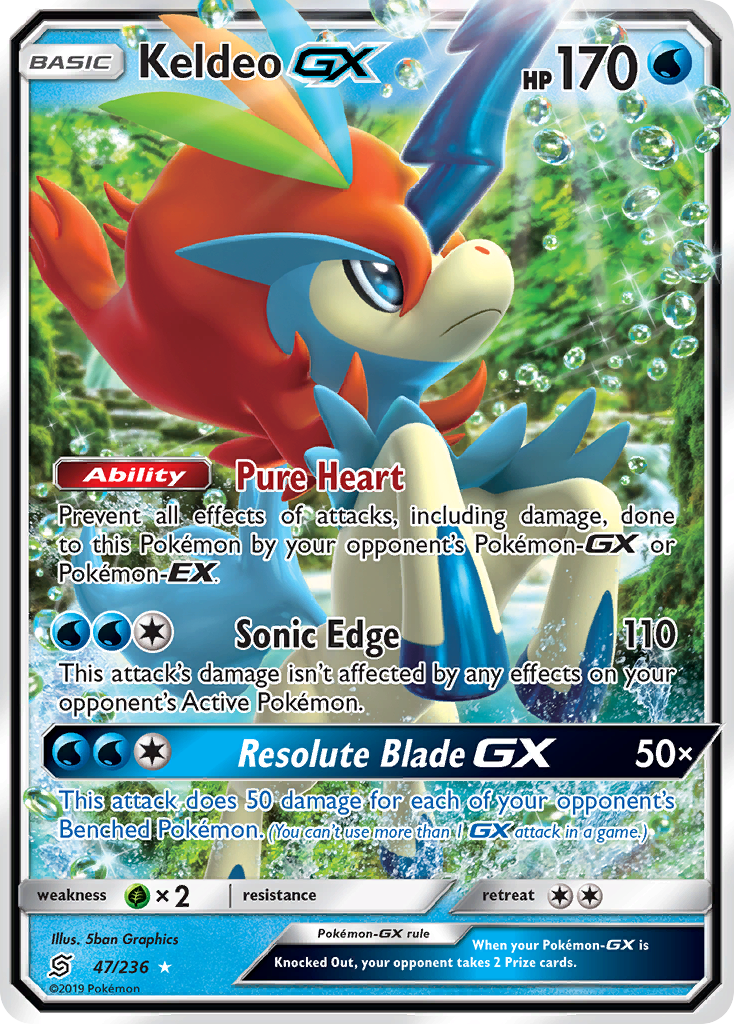 Keldeo GX (47/236) [Sun & Moon: Unified Minds] | Play N Trade Winnipeg