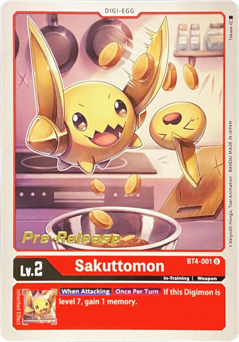 Sakuttomon [BT4-001] [Great Legend Pre-Release Promos] | Play N Trade Winnipeg