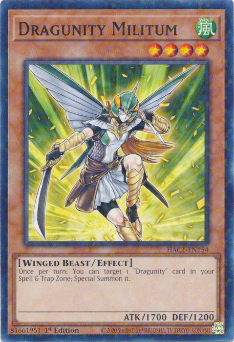 Dragunity Militum (Duel Terminal) [HAC1-EN154] Common | Play N Trade Winnipeg