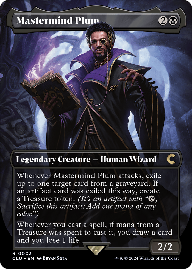 Mastermind Plum (Borderless) [Ravnica: Clue Edition] | Play N Trade Winnipeg