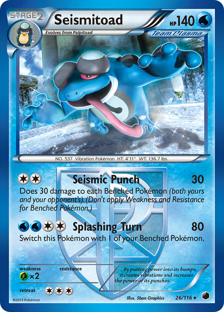 Seismitoad (26/116) [Black & White: Plasma Freeze] | Play N Trade Winnipeg