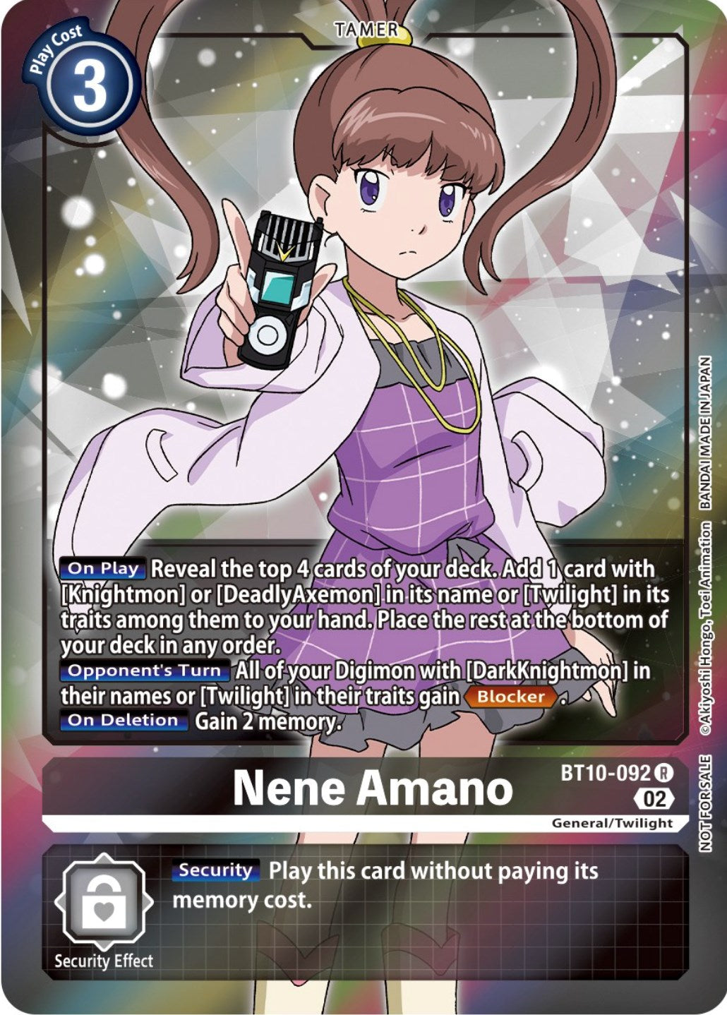 Nene Amano [BT10-092] (Box Topper) [Xros Encounter] | Play N Trade Winnipeg