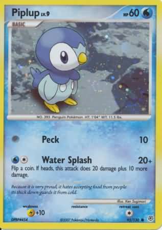 Piplup (93/130) (Cosmos Holo) [Diamond & Pearl: Base Set] | Play N Trade Winnipeg