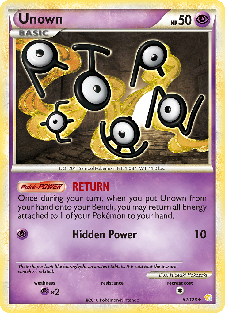 Unown (54/123) [HeartGold & SoulSilver: Base Set] | Play N Trade Winnipeg