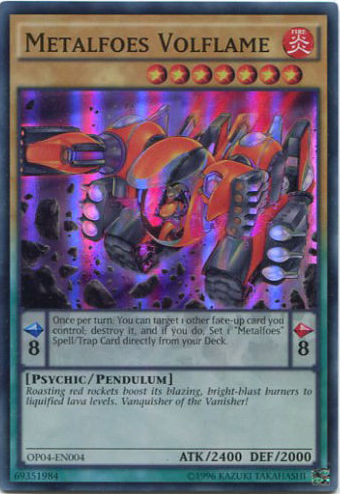 Metalfoes Volflame [OP04-EN004] Super Rare | Play N Trade Winnipeg