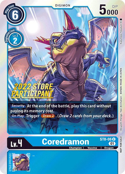 Coredramon [ST8-06] (2022 Store Participant) [Starter Deck: Ulforce Veedramon Promos] | Play N Trade Winnipeg