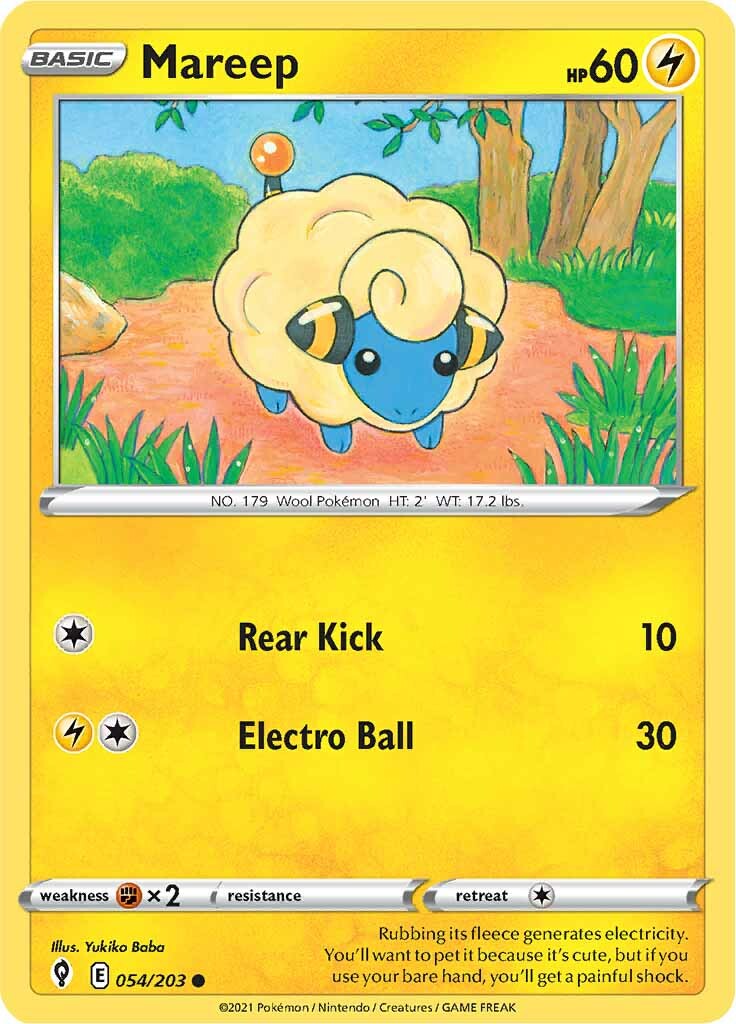 Mareep (054/203) [Sword & Shield: Evolving Skies] | Play N Trade Winnipeg