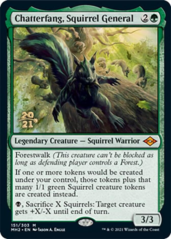 Chatterfang, Squirrel General [Modern Horizons 2 Prerelease Promos] | Play N Trade Winnipeg