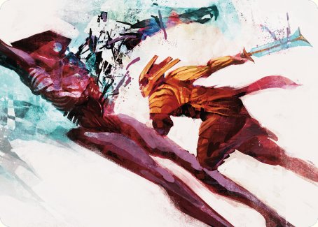 Hexgold Slash Art Card [Phyrexia: All Will Be One Art Series] | Play N Trade Winnipeg