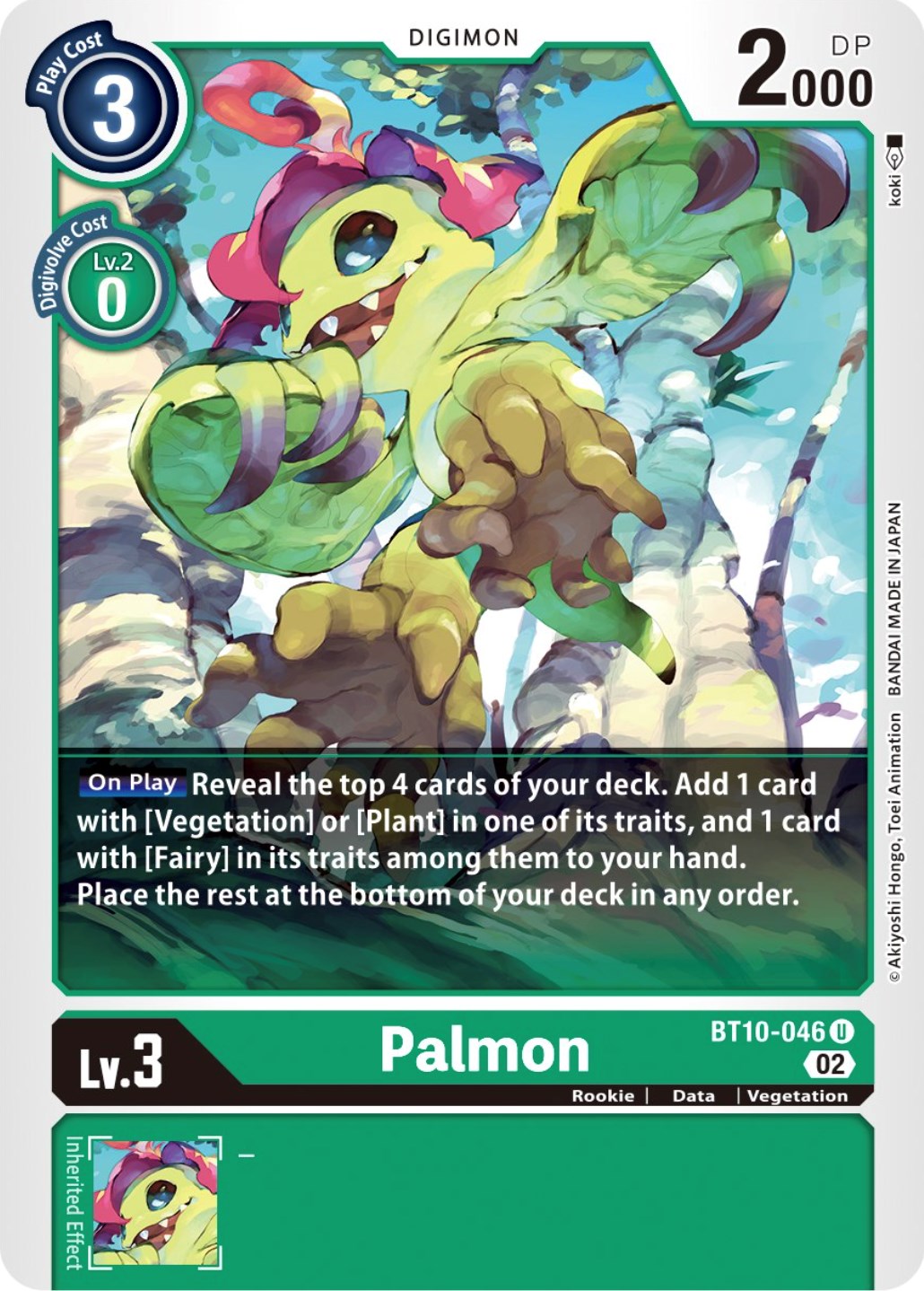 Palmon [BT10-046] [Xros Encounter] | Play N Trade Winnipeg