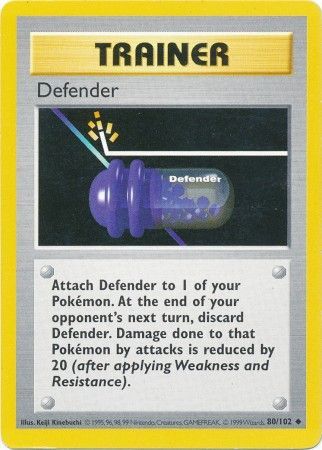 Defender (80/102) [Base Set Shadowless Unlimited] | Play N Trade Winnipeg