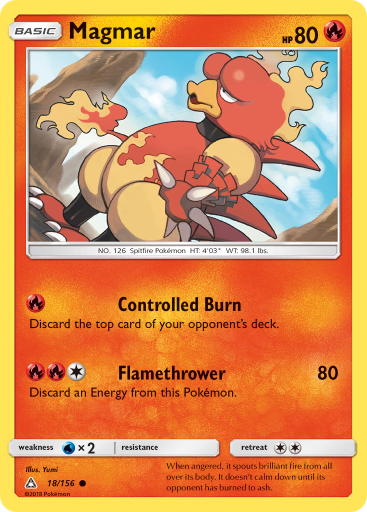 Magmar (18/156) [Sun & Moon: Ultra Prism] | Play N Trade Winnipeg