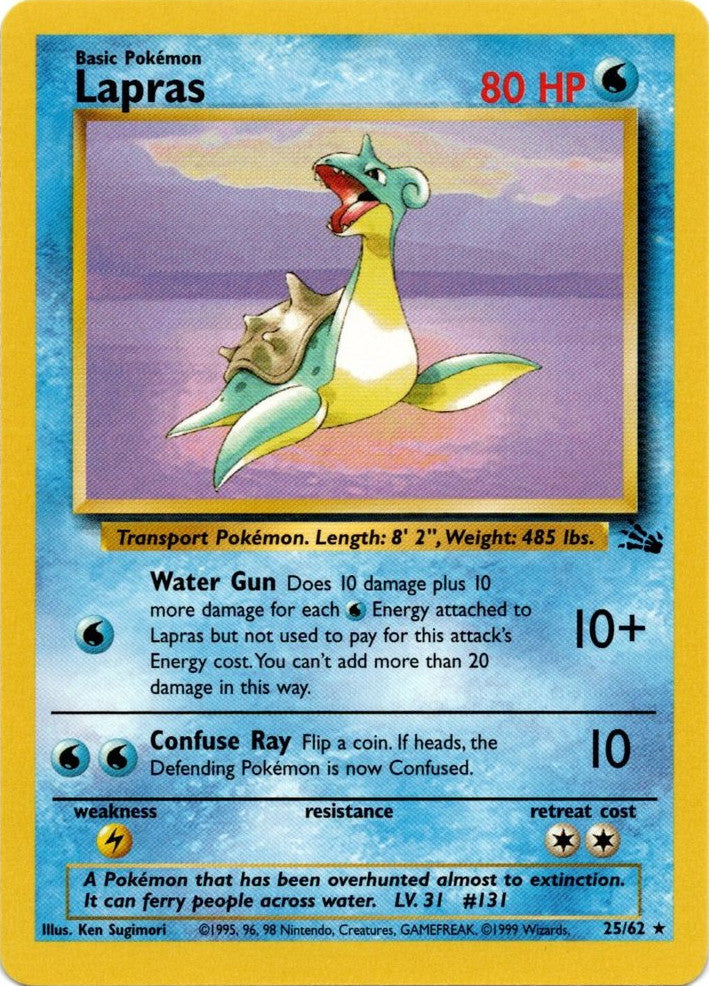 Lapras (25/62) [Fossil Unlimited] | Play N Trade Winnipeg