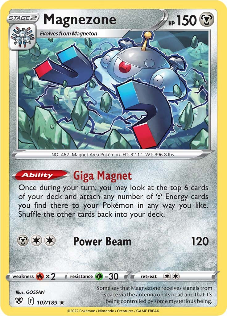 Magnezone (107/189) (Theme Deck Exclusive) [Sword & Shield: Astral Radiance] | Play N Trade Winnipeg