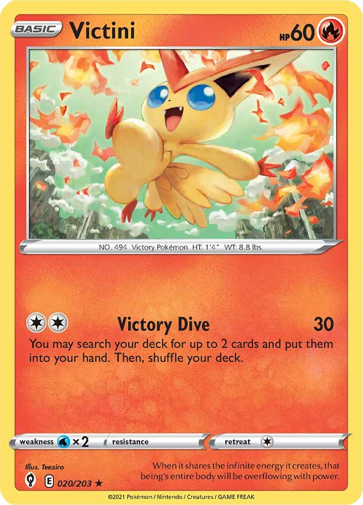 Victini (020/203) [Sword & Shield: Evolving Skies] | Play N Trade Winnipeg