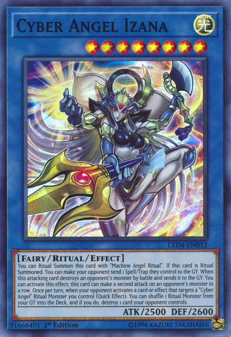 Cyber Angel Izana [LED4-EN012] Super Rare | Play N Trade Winnipeg